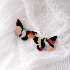 Pendiente Aro Mariposa personalizable