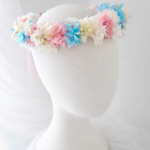 Corona flores preservadas Arcoiris