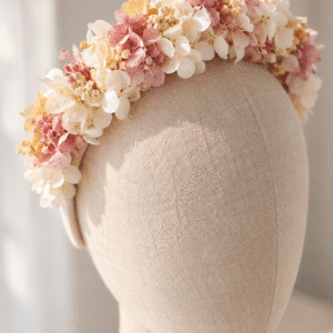 Diadema flores preservadas: personalizable
